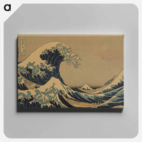 アートパネル-The Great Wave off Kanagawa - 葛飾 北斎 Canvas.