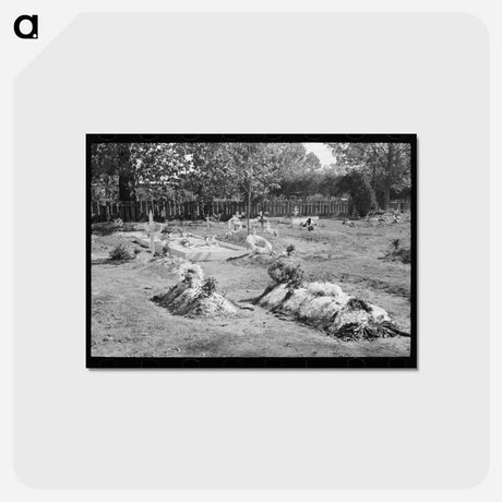 アートポストカード-All Saints' Day Graves
 - ラッセル リー Postcard.