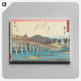 アートパネル-Okazaki: The Yahagi Bridge
 - 歌川 広重 Canvas.