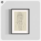 Sketchbook 22 sitting woman - アーノルド ピーター ワイズ クビンチャン Poster.
