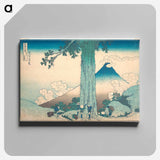 Mishima Pass in Kai Province - Katsushika Hokusai Canvas.