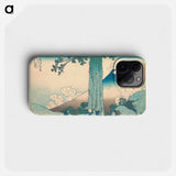 Mishima Pass in Kai Province - Katsushika Hokusai Phone Case.