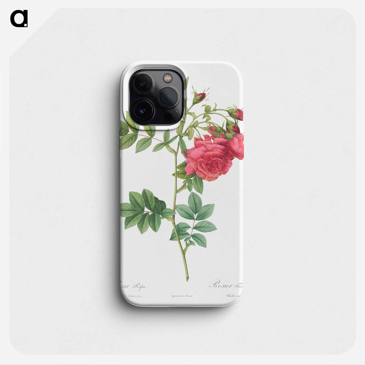 Turnip Roses - Pierre Joseph Redouté Phone Case.