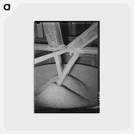 アートポストカード-Rice Pouring
 - ラッセル リー Postcard.