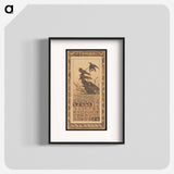 Kalenderblad voor februari 1907 met spreeuwen - テオ ヴァン ホイテマ Poster.