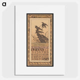Kalenderblad voor februari 1907 met spreeuwen - テオ ヴァン ホイテマ Poster.