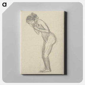 アートパネル-Sketchbook 22 female figure - アーノルド ピーター ワイズ クビンチャン Canvas.