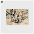 アートポストカード-Figures on Beach, Coney Island
 - バーンズ・コレクション Postcard.