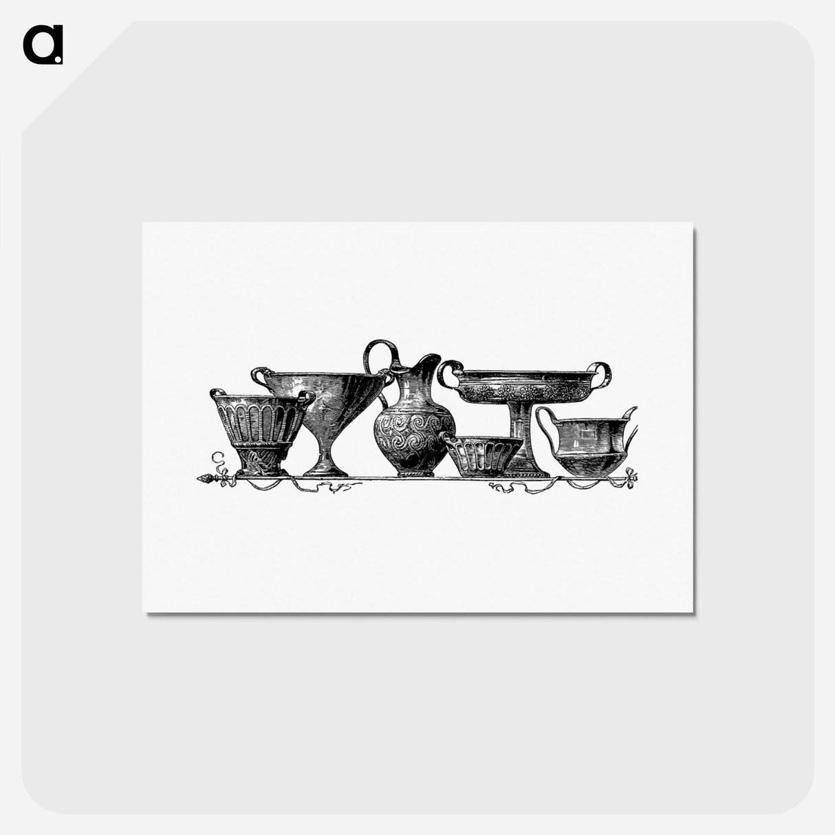 アートポストカード-Traditional Potteries from Nimrod In The North
 - 大英図書館 Postcard.