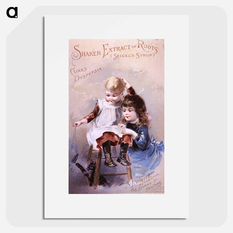 アートポスター-Shaker Extract of Roots (Seigel's Syrup): cures dyspepsia
 - 国立医学図書館 Poster.
