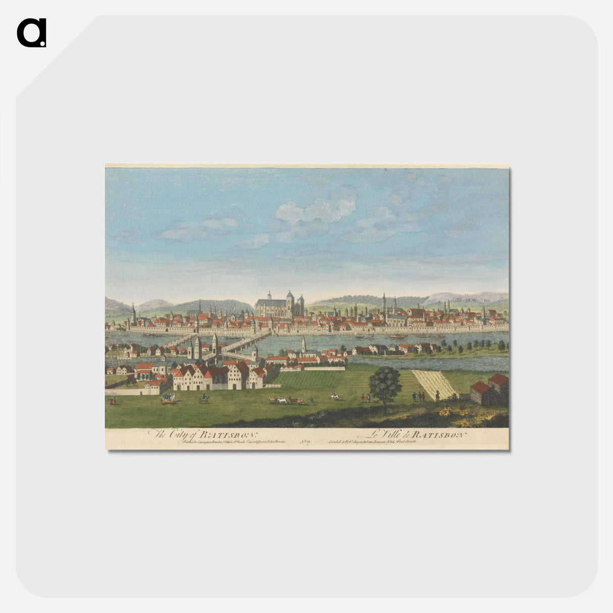 アートポストカード-The City of Ratisbon
 - イェール大学アートギャラリー Postcard.
