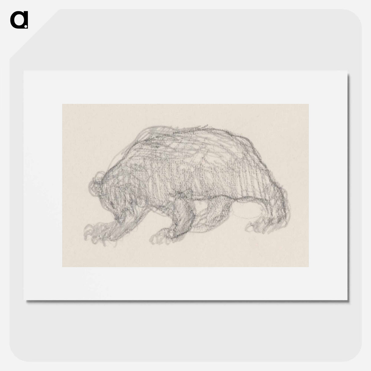 Sketchbook 6 bear - アーノルド ピーター ワイズ クビンチャン Poster.