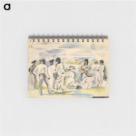 アートメモ帳-Group of Figures with Boy Holding Flowers
 - バーンズ・コレクション Memo.