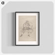 アートポスター-Katsushika Hokusai’s samurai, Album of Sketches - 葛飾 北斎 Poster.