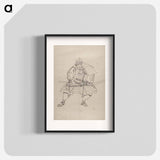 アートポスター-Katsushika Hokusai’s samurai, Album of Sketches - 葛飾 北斎 Poster.