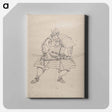 アートパネル-Katsushika Hokusai’s samurai, Album of Sketches - 葛飾 北斎 Canvas.