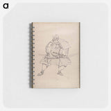 Katsushika Hokusai’s samurai, Album of Sketches - 葛飾 北斎 Memo.