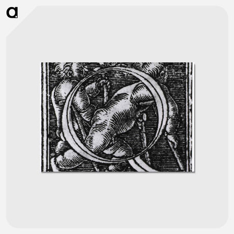 アートポストカード-Historiated Letter Q
 - 国立医学図書館 Postcard.