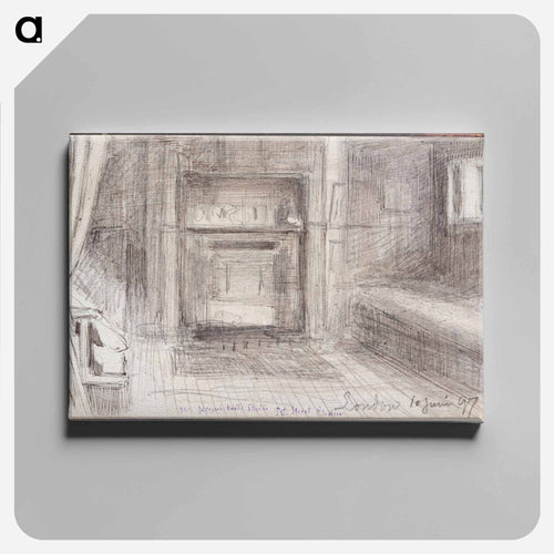 (unknown) part of a sketchbook - Albert Edelfelt Canvas.