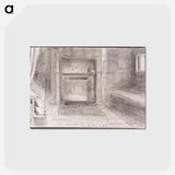 アートポストカード-(unknown) part of a sketchbook - アルバート エーデルフェルト Postcard.
