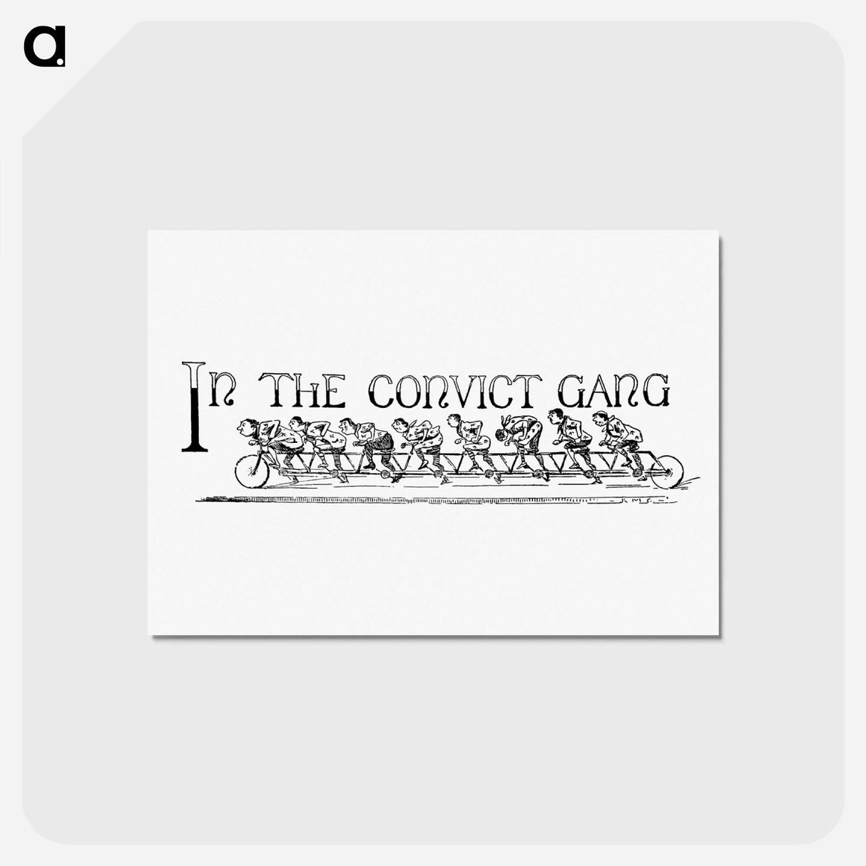 アートポストカード-Convict Gang from The Calton Ballads
 - 大英図書館 Postcard.