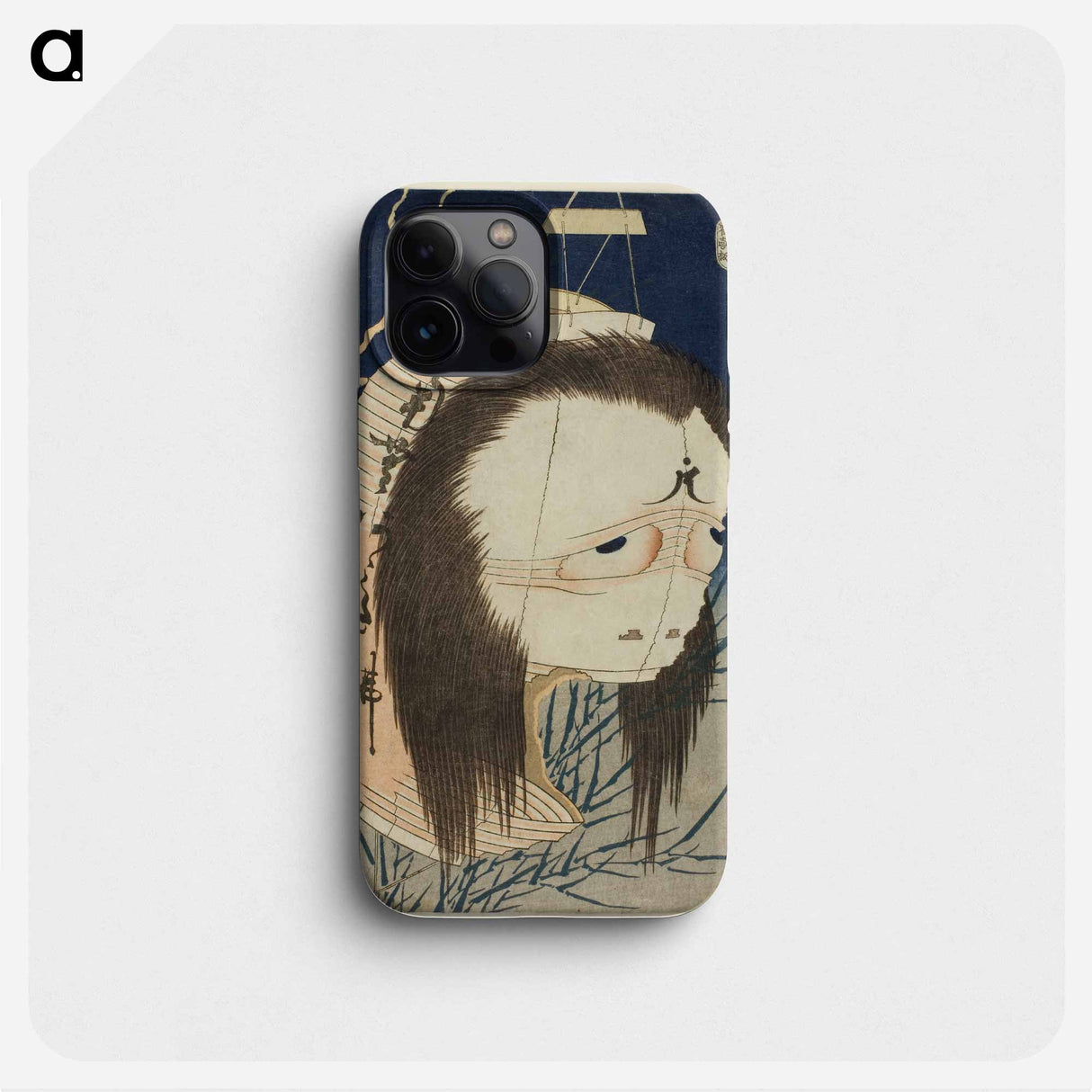 The Lantern Ghost, Iwa - Katsushika Hokusai Phone Case.