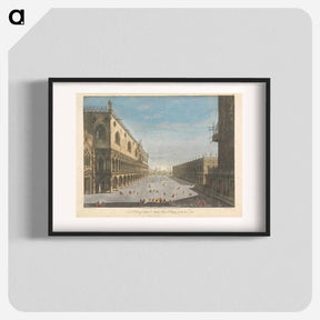アートポスター-A View of Little St. Mark's Place at Venice to the Sea
 - イェール大学アートギャラリー Poster.