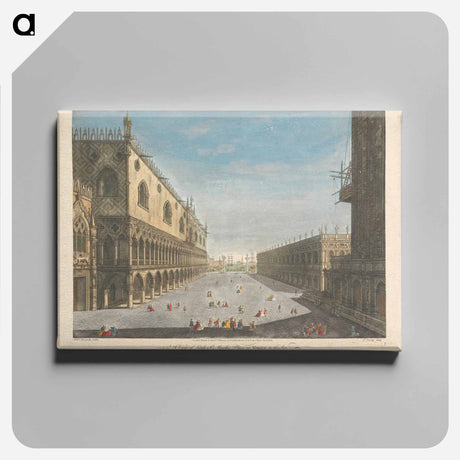 アートパネル-A View of Little St. Mark's Place at Venice to the Sea
 - イェール大学アートギャラリー Canvas.