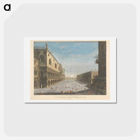 アートポストカード-A View of Little St. Mark's Place at Venice to the Sea
 - イェール大学アートギャラリー Postcard.