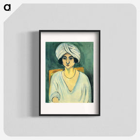 アートポスター-Woman in Turban (Lorette) - アンリ マティス Poster.