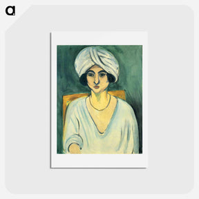 アートポストカード-Woman in Turban (Lorette) - アンリ マティス Postcard.