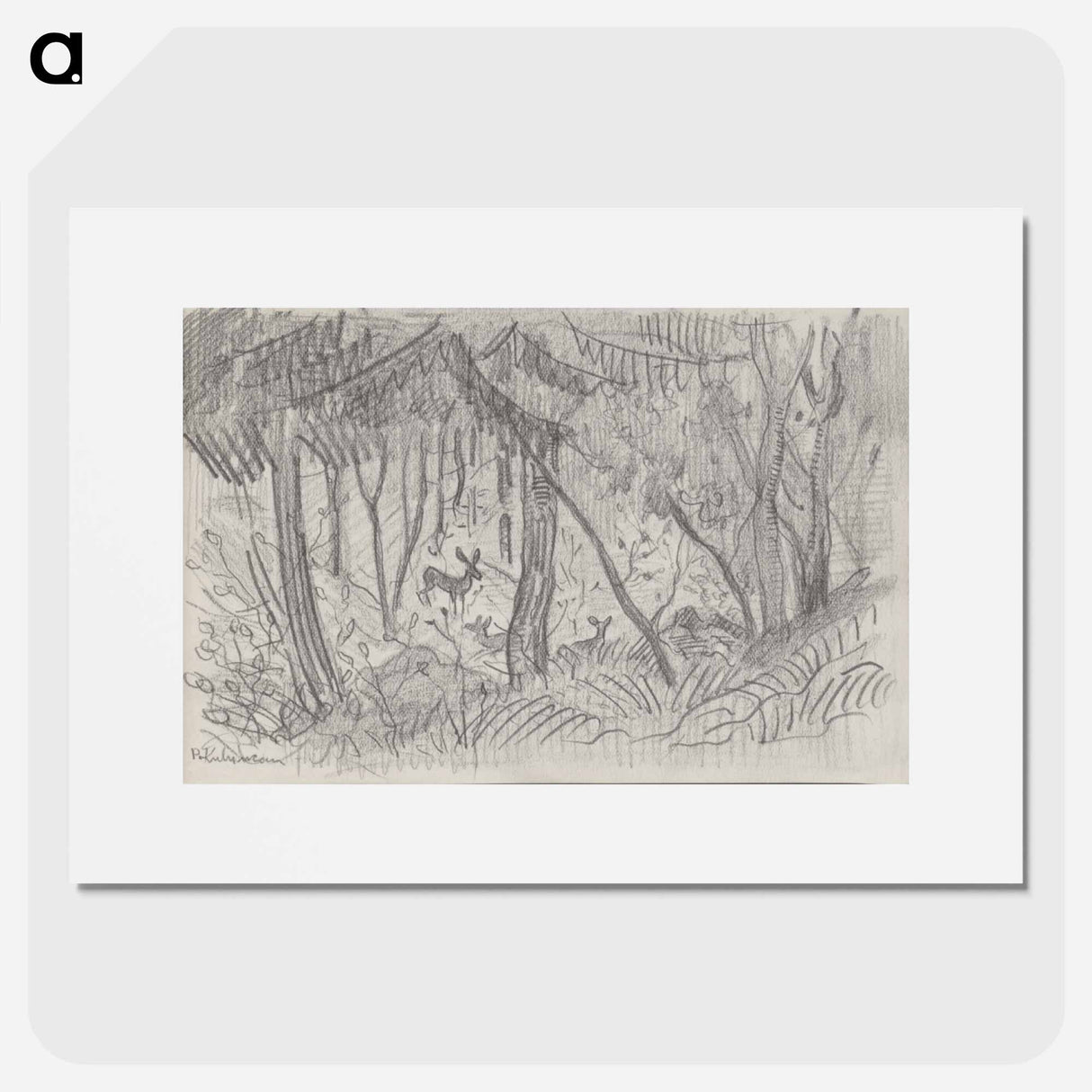 Sketchbook 6 forest - アーノルド ピーター ワイズ クビンチャン Poster.