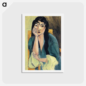 アートポストカード-Laurette in Green - アンリ マティス Postcard.