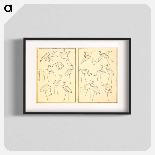 アートポスター-Hokusai's Illustrated Book - 葛飾 北斎 Poster.