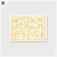 アートポストカード-Hokusai's Illustrated Book - 葛飾 北斎 Postcard.