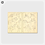 アートポストカード-Hokusai's Illustrated Book - 葛飾 北斎 Postcard.