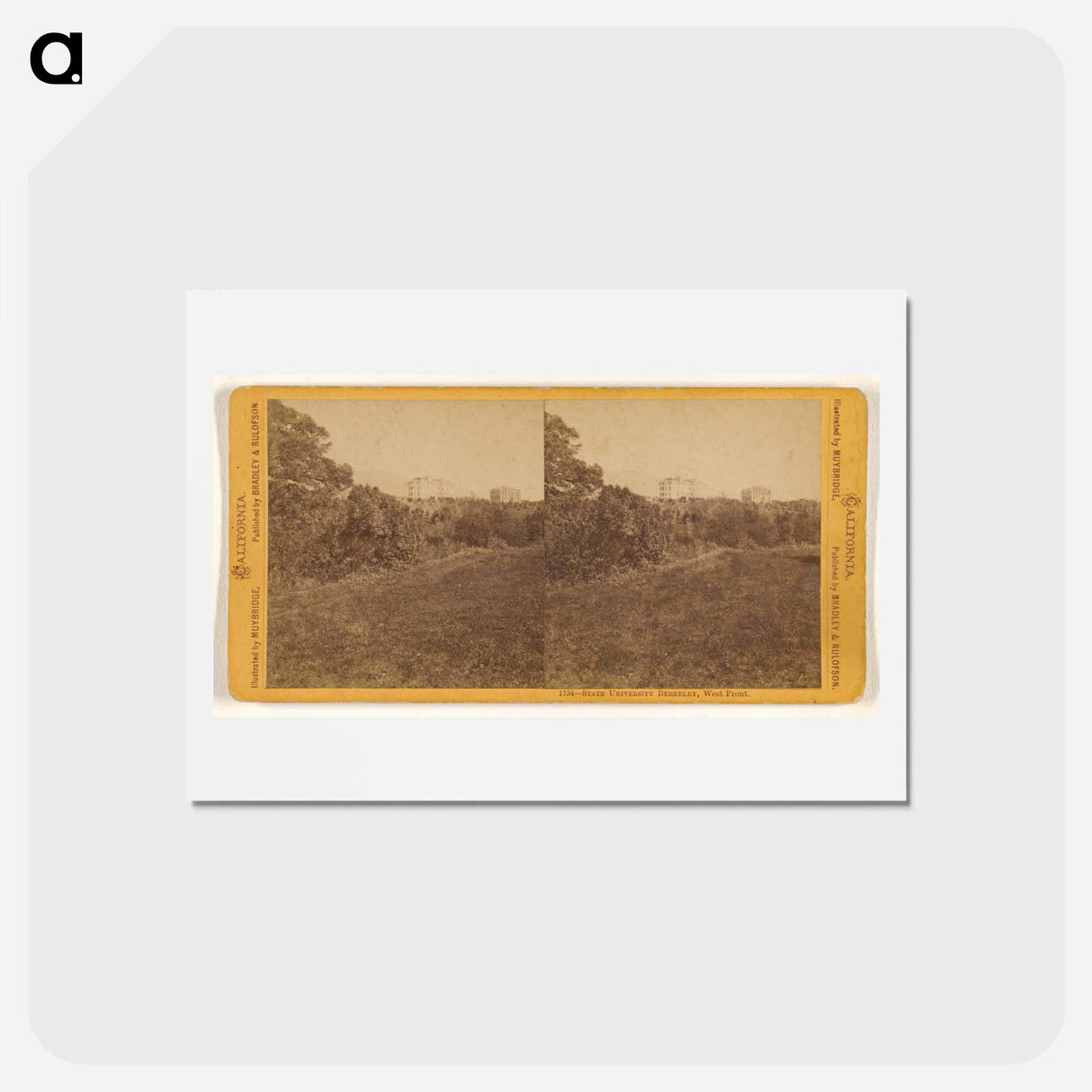 アートポストカード-State University Berkeley, West Front
 - エドワード マイブリッジ Postcard.