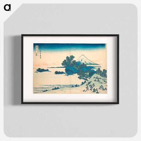アートポスター-Hokusai's Fuji from the Shichirigahama Beach in Sagami Province - 葛飾 北斎 Poster.