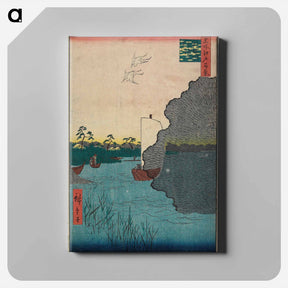 アートパネル-Scattered Pines, Tone River
 - 歌川 広重 Canvas.