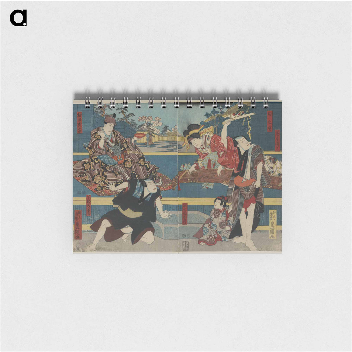 アートメモ帳-Ibaragiya denzō ibaragiya kokonoe akita hideie hoka
 - 歌川 国貞 Memo.