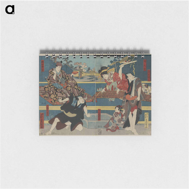 アートメモ帳-Ibaragiya denzō ibaragiya kokonoe akita hideie hoka
 - 歌川 国貞 Memo.