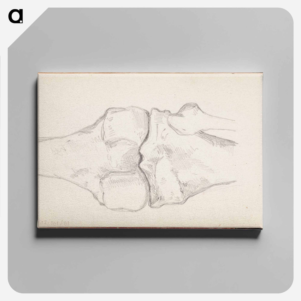 (unknown) part of a sketchbook - アルバート エーデルフェルト Canvas.