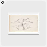 アートポストカード-(unknown) part of a sketchbook - アルバート エーデルフェルト Postcard.