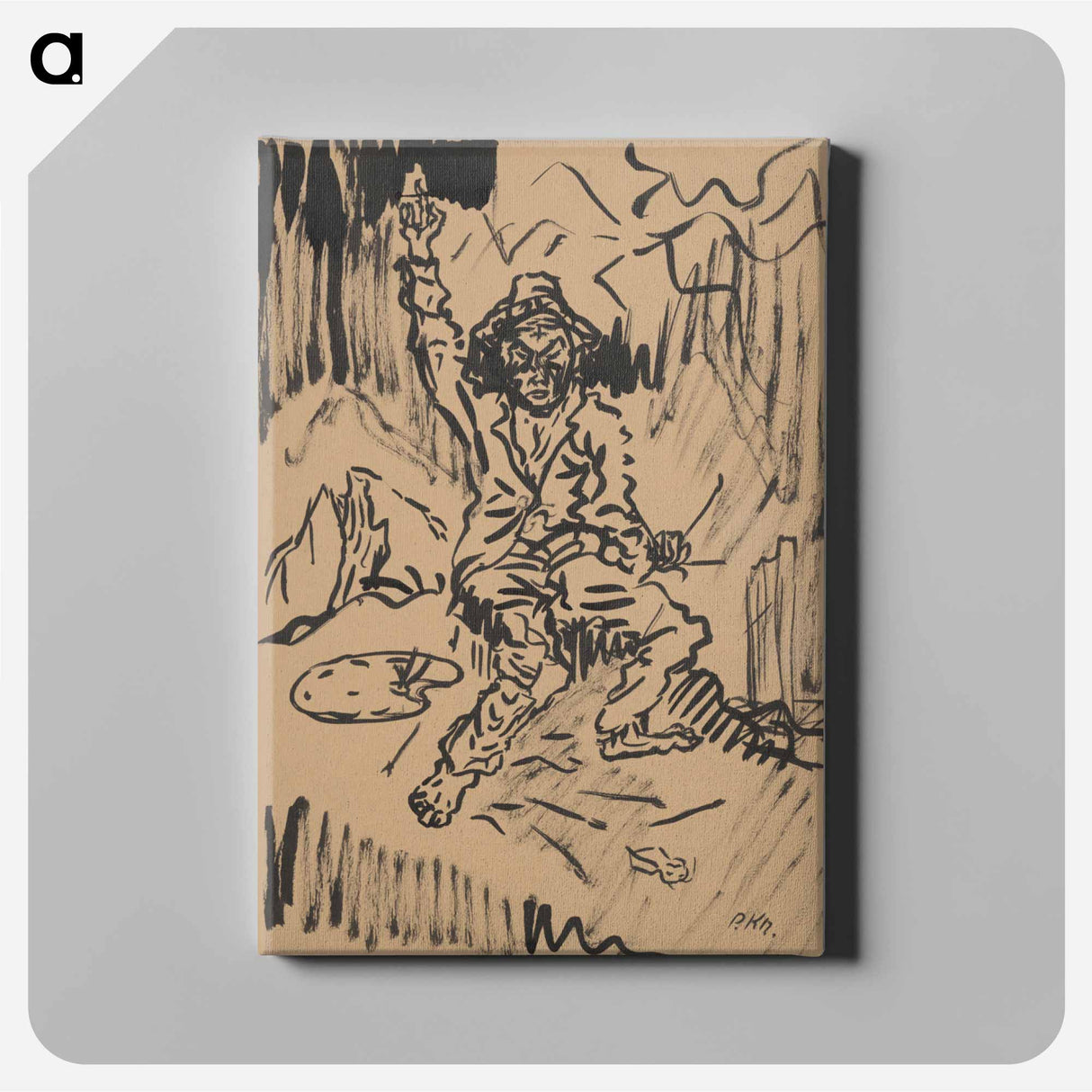 Self-portrait - アーノルド ピーター ワイズ クビンチャン Canvas.