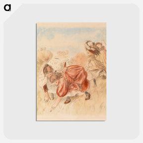 アートポストカード-Children Playing Ball
 - バーンズ・コレクション Postcard.