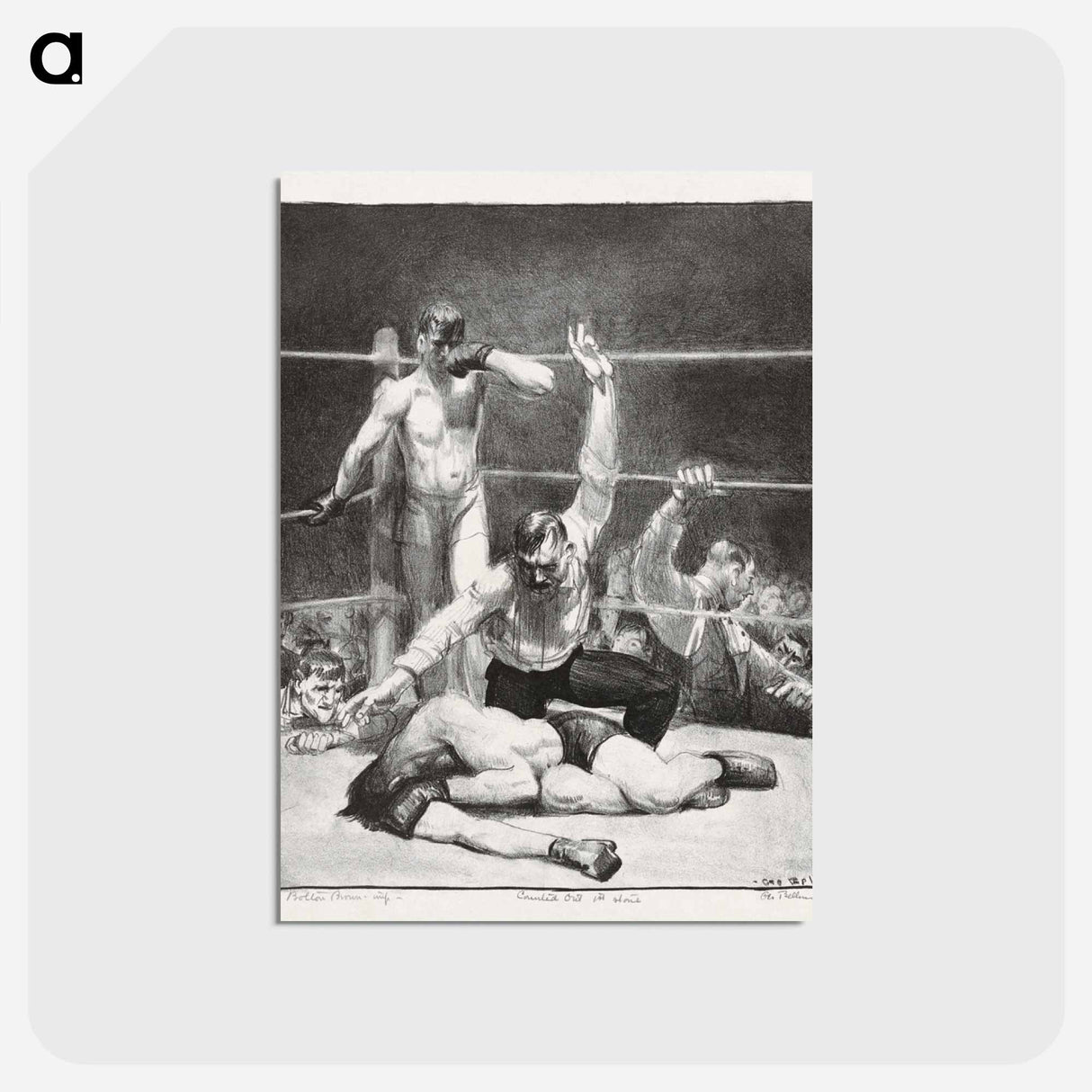 アートポストカード-Counted Out, First Stone
 - ボストン公共図書館 Postcard.