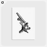 アートポストカード-Victorian Microscope Engraving
 - 大英図書館 Postcard.