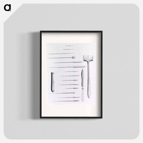 アートポスター-Acupuncture Needles, Cases, and Tapping Hammers
 - 国立医学図書館 Poster.