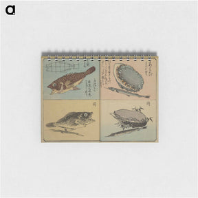 アートメモ帳-Picture Book for the Practice of Drawing Fish
 - 歌川 広重 Memo.