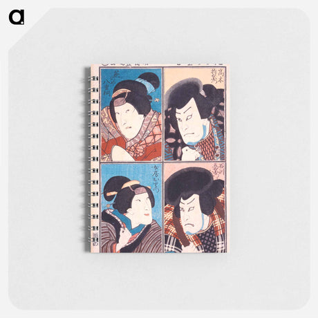アートメモ帳-Four Actors in Roles of Ishikawa Goemon, Oritsu, Haginoya Yaegiri and Takagi Oriemon
 - 歌川 国貞 Memo.